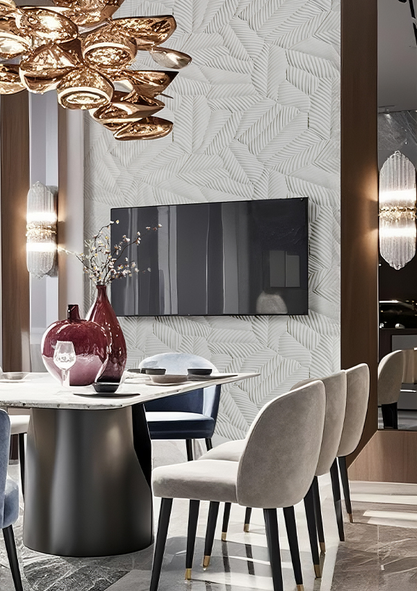 Banana-Leaf Pattern Flexible Stone Wall Panel